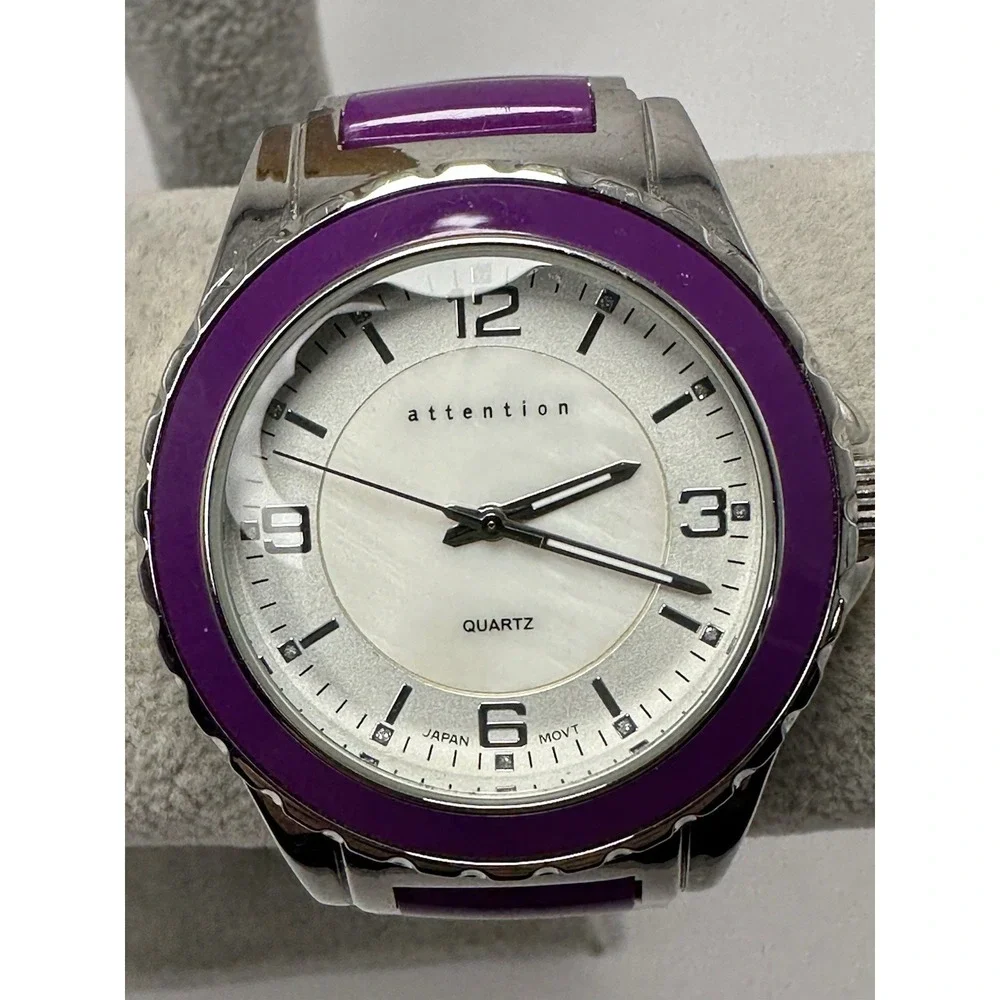 Attention Accutime KM9036 New Battery Ladies Watch 41MM 7.25